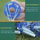 nzmegabuy fishing cast net features a blue plastic deconcentrator and heavy steel hollow sinkers for fast sinking