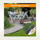 nzmegabuy flexible black polyethylene garden edging separating lawn from gravel in a landscaped backyard setting