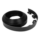 nzmegabuy 10m flexible black polyethylene garden edging strip with 30 fixing nails for lawn and flower bed borders