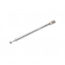 nzmegabuy 75 Ohm indoor FM dipole antenna with a silver telescopic steel design and F-type connector for radio