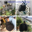nzmegabuy 8-layer foldable mesh herb drying rack in a black carrying bag hanging outdoors for storage