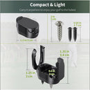 nzmegabuy black plastic golf ball retriever tool with dimensions and mounting screws for putter grip attachment