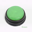 nzmegabuy green recordable talking button for dog training made of durable ABS plastic with a textured surface
