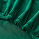 nzmegabuy emerald green velvet tub chair cover with elasticated edge for a snug fit