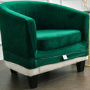 nzmegabuy emerald green velvet tub chair cover set with elasticated fit for furniture protection