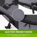 nzmegabuy grey soft dog crate details showing water-resistant 600D fabric, durable zippers, and sturdy buckle straps.