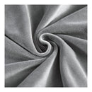 nzmegabuy grey velvet stretch fabric texture for tub chair cover with soft plush finish