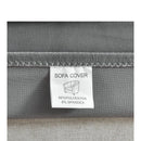 nzmegabuy grey velvet tub chair cover fabric detail with polyester and spandex care label