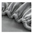 nzmegabuy grey velvet tub chair cover featuring soft stretch fabric with elasticated edging for a snug fit