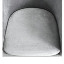 nzmegabuy grey velvet tub chair cover set with matching cushion cover featuring soft stretch fabric