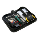 nzmegabuy 23-piece guitar repair and maintenance tool kit in a black portable zipper carry bag with various tools
