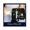nzmegabuy 23-piece guitar repair and maintenance tool kit in a black portable zipper case with various instruments