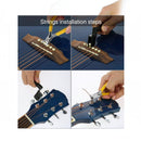 nzmegabuy 23-piece guitar repair kit showing string cutter and winder in use on an acoustic guitar
