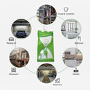 nzmegabuy hanging dehumidifier bag showing moisture absorption applications in closets, bathrooms, and basements