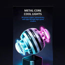 nzmegabuy platinum LED gyro wrist ball for forearm strengthening with glowing blue and pink lights