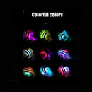nzmegabuy LED gyro wrist ball showing vibrant multi-colored light patterns while spinning in the dark