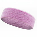 nzmegabuy light purple breathable sports sweatband made from a soft polyester and spandex blend for gym and yoga