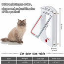 nzmegabuy 4-way locking cat flap door with dimensions and size chart for pets up to 15lb