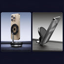 nzmegabuy magnetic car phone holder with 360-degree rotation and zinc alloy mount holding a smartphone on a dashboard