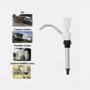 nzmegabuy manual hand pump faucet for caravan, motorhome, and camping sinks in white and silver metal