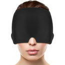 nzmegabuy black 360-degree migraine relief cap worn over eyes for cooling compression and headache therapy