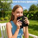 nzmegabuy migraine relief cap held by a smiling woman outdoors for hot and cold therapy headache and stress relief