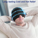 nzmegabuy migraine relief cap providing hot and cold therapy for headache and tension relief on a man