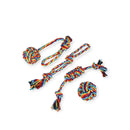 nzmegabuy 4-pack of multi-colored cotton rope dog chew toys for dental health and tug-of-war play