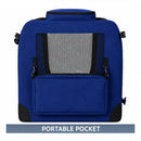 nzmegabuy navy blue soft collapsible dog crate featuring a convenient storage pocket and mesh ventilation window