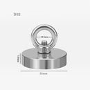 nzmegabuy 32mm neodymium salvage magnet with stainless steel eyebolt for treasure hunting and magnetic fishing
