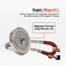 nzmegabuy silver neodymium salvage magnet with steel shell and hook for treasure hunting and underwater recovery