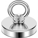 nzmegabuy silver neodymium salvage magnet with 304 stainless steel eyebolt for underwater treasure hunting