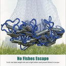nzmegabuy durable nylon fishing cast net with heavy steel sinkers for quick sinking and secure bait trapping