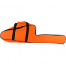 nzmegabuy orange deluxe chainsaw carry bag with black straps for 18 to 20 inch saws made of durable nylon and PVC