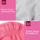 nzmegabuy pink female dog diaper showing the absorbent mesh lining and elastic waistband for a secure fit