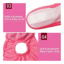 nzmegabuy pink female dog diaper featuring adjustable velcro closures and a soft breathable mesh inner lining