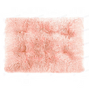 nzmegabuy pink plush faux fur calming dog bed with a soft rectangular design for cats and dogs