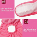 nzmegabuy pink washable female dog diaper featuring adjustable velcro closures and a soft breathable mesh lining