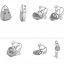 nzmegabuy pop-up shower tent assembly instructions showing a person folding the flexible steel frame for storage