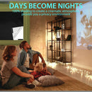 nzmegabuy portable blackout curtain creating a dark home cinema environment for a family watching a movie