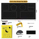 nzmegabuy portable 100% blackout curtain kit with cutting tools, measuring tape, and velcro for custom window sizing