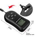 nzmegabuy black portable digital FM radio with LCD screen, control buttons, and neck strap for travel