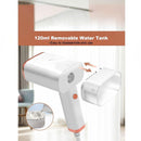 nzmegabuy portable handheld clothes steamer in white with a detachable 120ml water tank for easy refilling