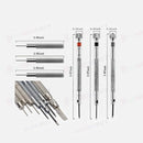 nzmegabuy stainless steel precision watch repair screwdrivers with detailed measurement labels and knurled handles