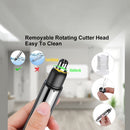 nzmegabuy silver rechargeable nose and ear hair trimmer with removable washable cutter head for easy cleaning