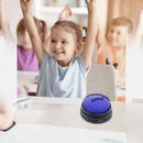 nzmegabuy recordable blue talking button for pet training or classroom communication on a white desk