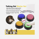 nzmegabuy set of four colourful recordable speech buttons for dog training and pet communication