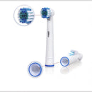 nzmegabuy replacement electric toothbrush heads with blue indicator bristles and color-coded rings for Oral-B models