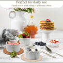 nzmegabuy round woven cotton trivet mats in brown and beige under white ceramic bowls on a farmhouse kitchen table