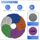 nzmegabuy 22-piece silicon carbide wet and dry sanding disc kit in various colors and grits from 2000 to 10000